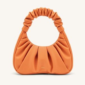 LIKE NEW - JW PEI GABBI RUCHED HOBO HANDBAG - ORANGE